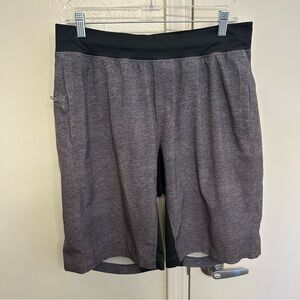 lululemon T.H.E. Shorts Gray Heathered Men’s Large Lightweight Athletic
